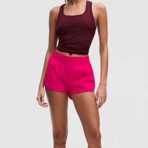 Lululemon hotty hot high rise lined shorts 2.5 passionate size 2